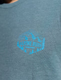 Hand Drawn Tee Light Blue