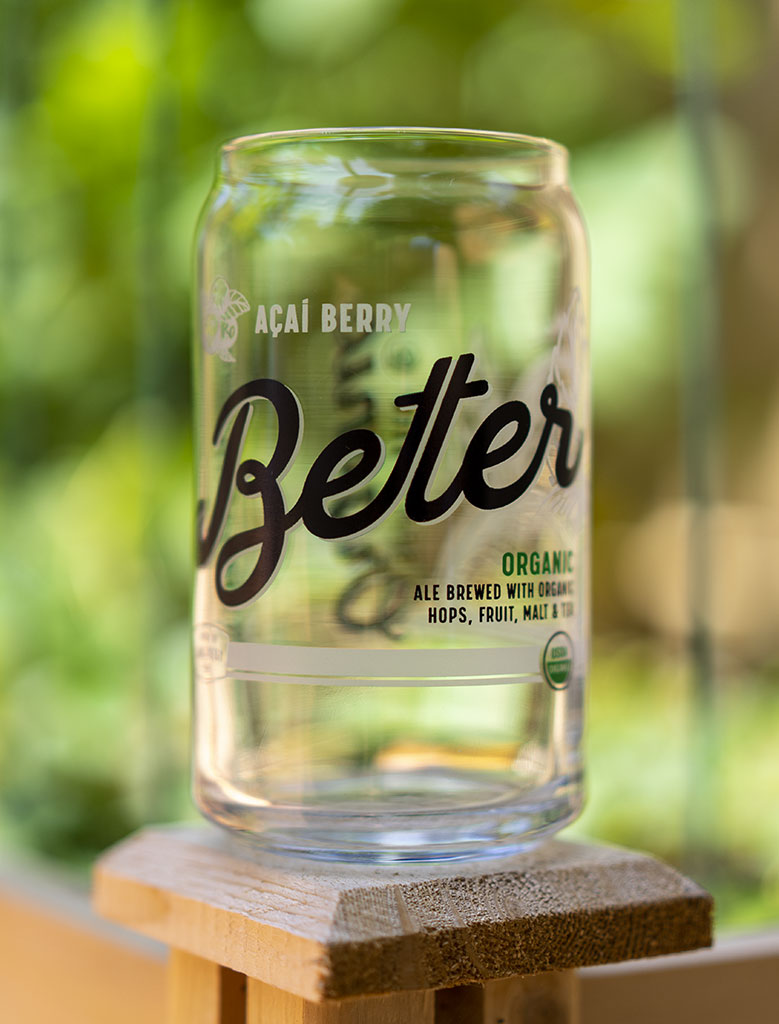 16 oz BeTer Beer Can Glass